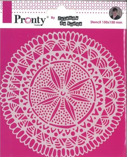 Pronty Mask Stencil 150mm x 150mm - Mandala Circle Tribal