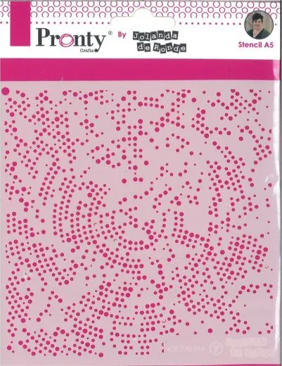 Pronty Mask Stencil 150mm x 150mm - Dots Radius