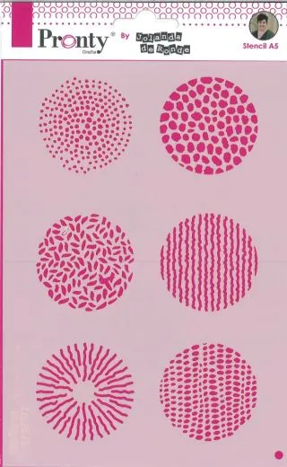 Pronty Mask Stencil A5 - Grunge Circles