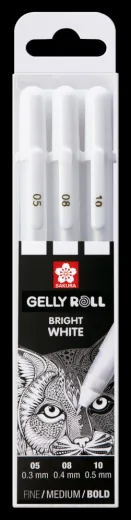 Sakura Gelly Roll basic wei� fein/medium/dick