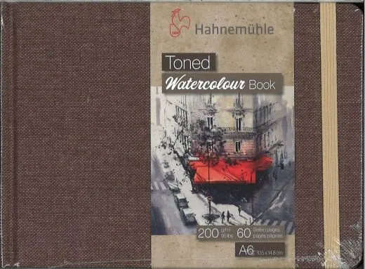 Toned Watercolour Book beige A6