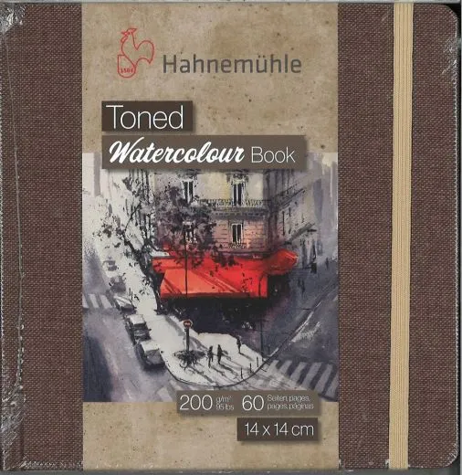 Toned Watercolour Book beige 14cm x 14cm