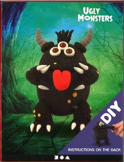 Ugly Monsters Bastelpackung - Schwarzes Monster