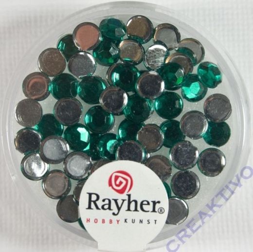 Rayher Plastik-Strassteine 5mm smaragd