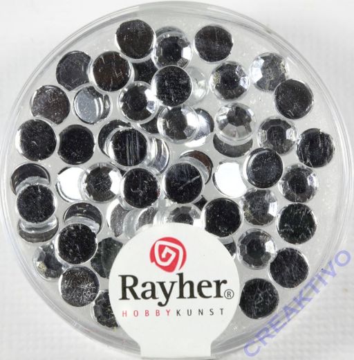 Rayher Plastik-Strassteine 5mm bergkristall