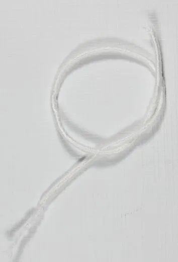 Gummi wei� 2mm - Meterware
