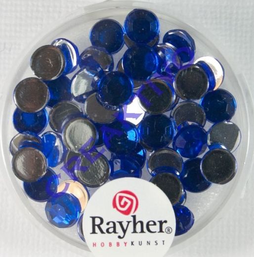 Rayher Plastik-Strassteine 6mm saphir