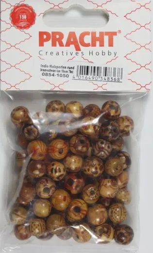 Indio Holzperlen rund 10mm 70St�ck