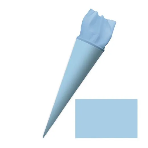 Bastel-Schult�te mit Filzmanschette 70cm hellblau (kein Versand - nur Abholung)