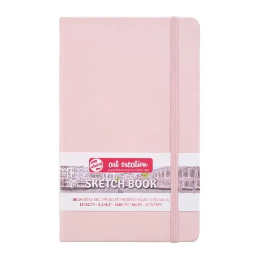 Talens Art Creation Sketch Book 13x21cm pastel pink