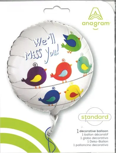 Standard Well Miss You Foil Balloon