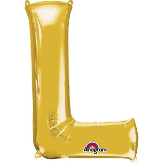 Folien-Ballon L gold 86cm