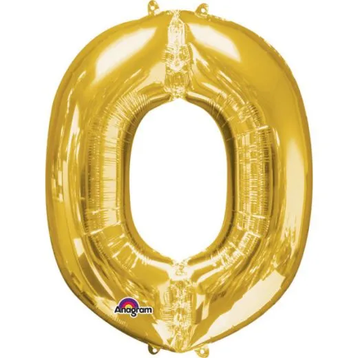 Folien-Ballon O gold 86cm