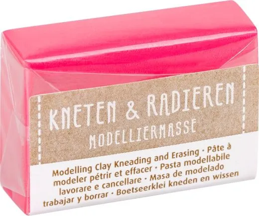 Modelliermasse Kneten & Radieren neonpink
