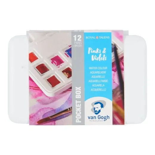Van Gogh Aquarell Pocketbox - Pinks & Violets