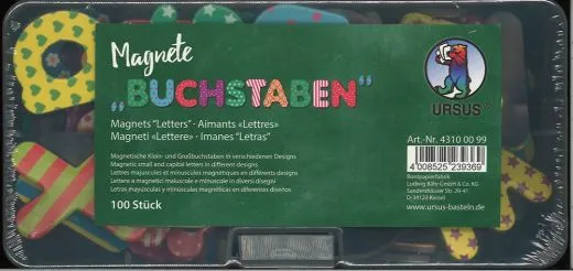 Magnete Buchstaben