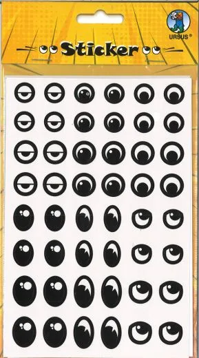 Sticker Augen schwarz/wei�