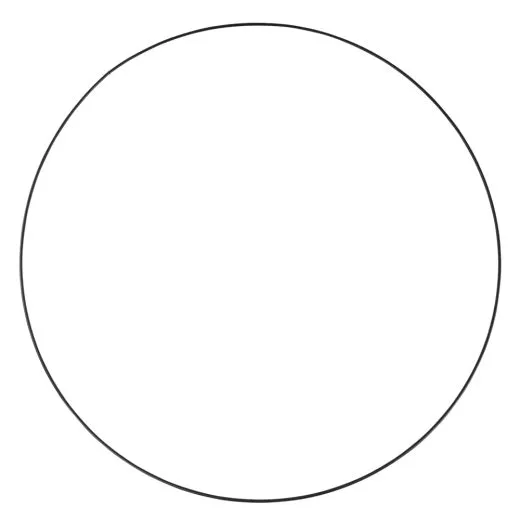 Metallring beschichtet schwarz 60cm (nur Abholung)