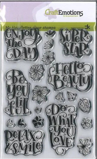 My Handletter clear stamps - Enjoy the day