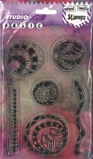 StudioLight Clear Stamps A6 Basics Mixed Media Nr. 265