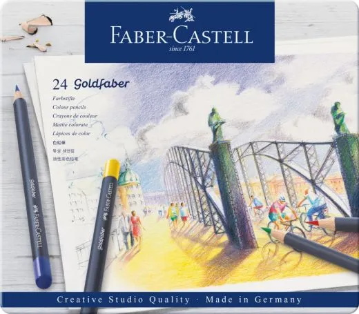 Goldfaber Farbstift, 24er Metalletui