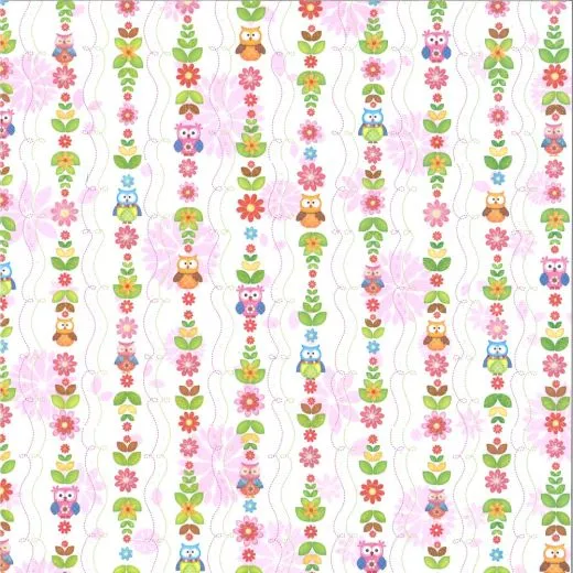 Premium Glitter Scrapbook paper Eulen 125