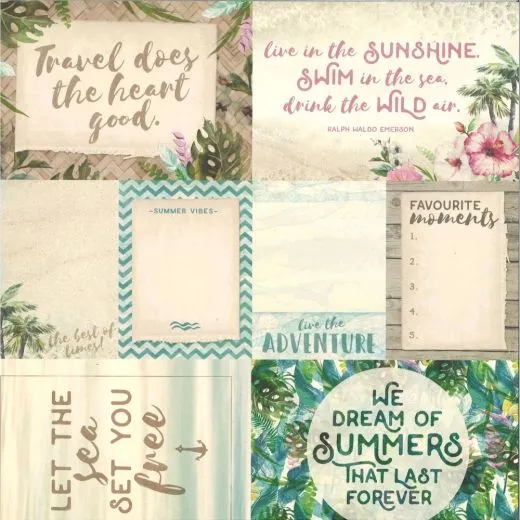 Scrapbooking Papier Island Escape Collection - Kahakai