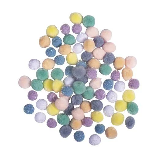 Pompon Mischung 15mm pastell