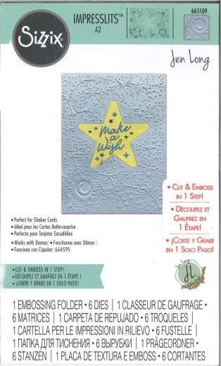 Sizzix Impresslits Embossing Folder - Celestial