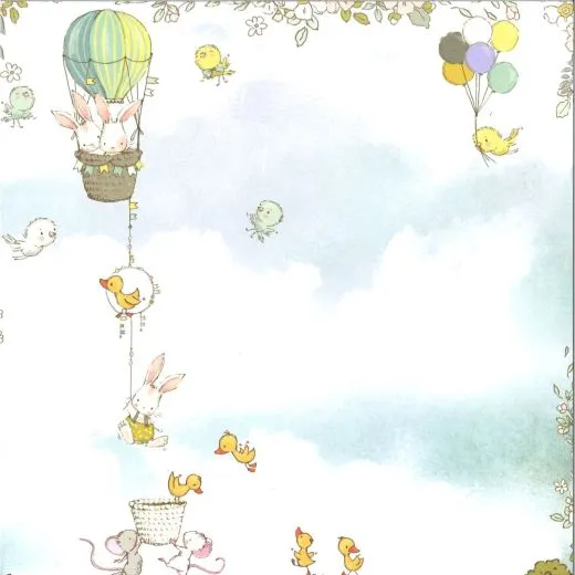 Scrapbooking-Papier Hopping Bunnies 01