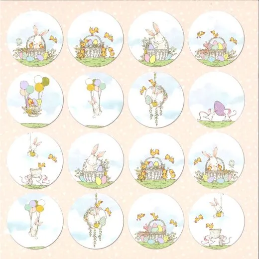 Scrapbooking-Papier Hopping Bunnies 08