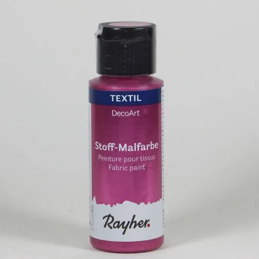 DecoArt Stoffmalfarbe 59ml rosa metallic (Restbestand)