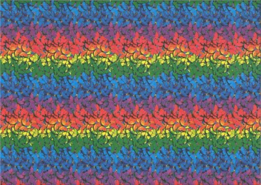 Motiv-Fotokarton 300g/qm 49,5x68cm Regenbogen-Schmetterlinge