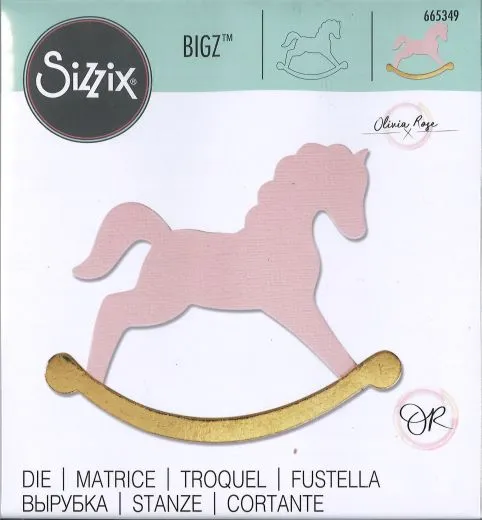 Sizzix Bigz Stanze - Rocking Horse Schaukelpferd