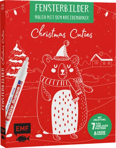 VORLAGENMAPPE FENSTERBILDER MALEN MIT DEM KREIDEMARKER – CHRISTMAS CUTIES