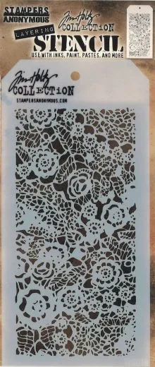 Tim Holtz Layered Stencil 4.125X8.5 - Doily