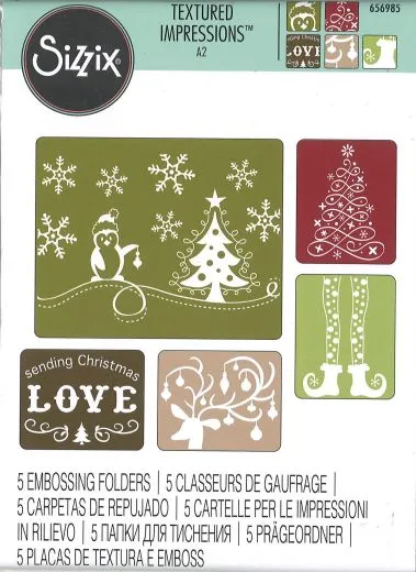 Sizzix Folders 5PK - Sending Christmas Love Set