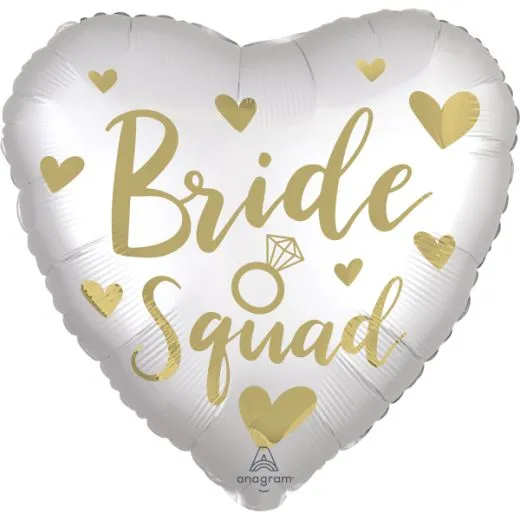 Folienherz Satin Bride Squad