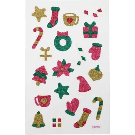 Glitzer-Sticker Weihnachen