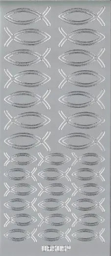 Sticker silber - Fische