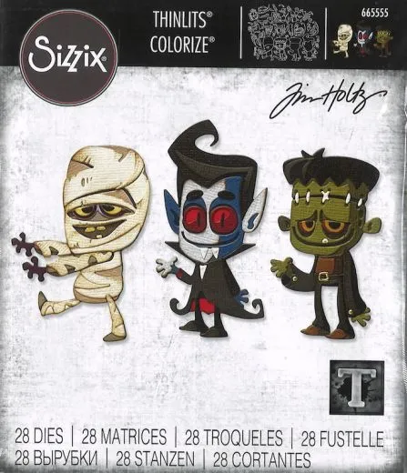 Sizzix Thinlits Stanze Set 28PK - Costume Party, Colorize by Tim Holtz