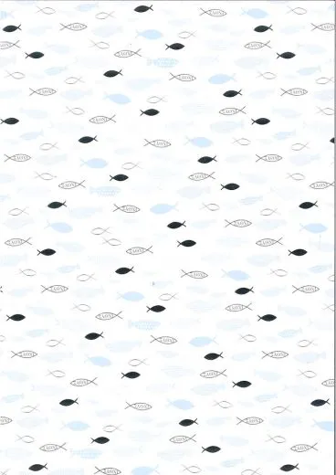 Bastelkarton A4 Fische wei�