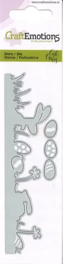 Stanze Bunny 1 - Gras mit Eiern