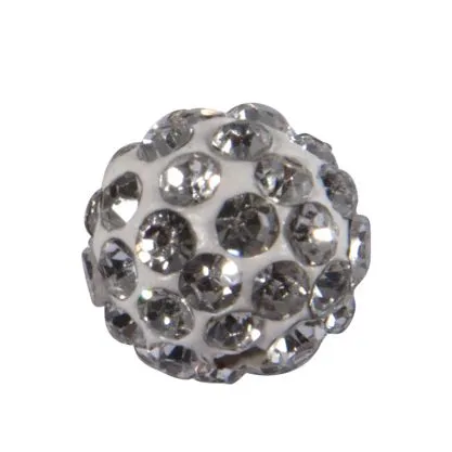Shamballa Bead 12mm kristall (Restbestand)