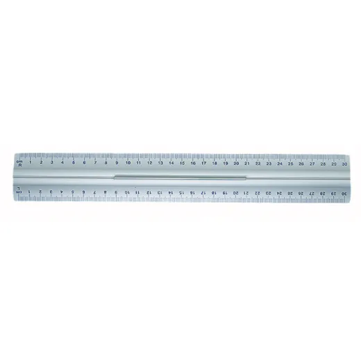 LINEAL 30CM ALU MIT GRIFF. RECHTS- U. LINKSH�NDER