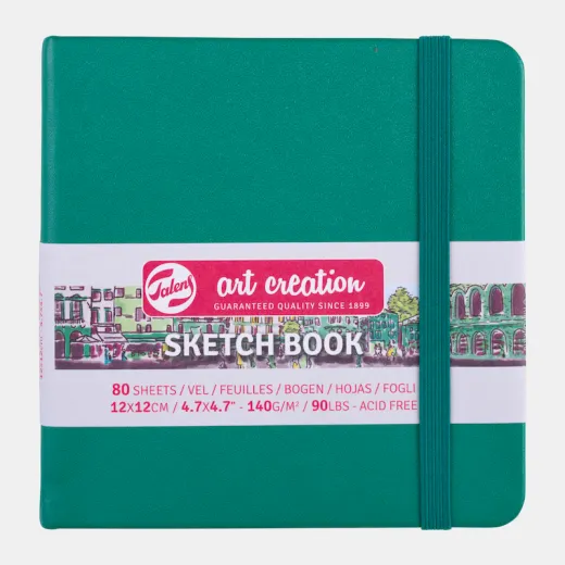 Talens Art Creation Sketch Book 12x12cm forest green