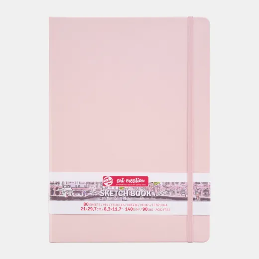 Talens Art Creation Sketch Book 21x29,7cm pastel pink
