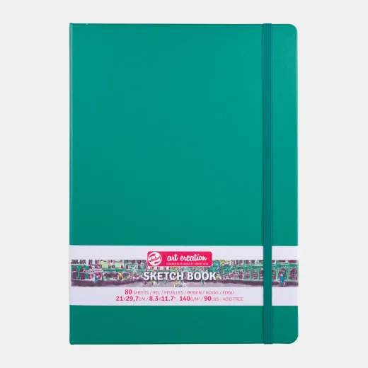 Talens Art Creation Sketch Book 21x29,7cm forest green