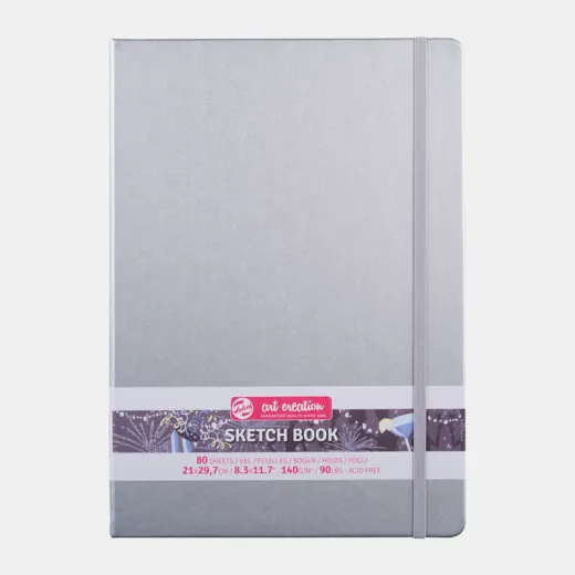 Talens Art Creation Sketch Book 21x29,7cm shiny silver