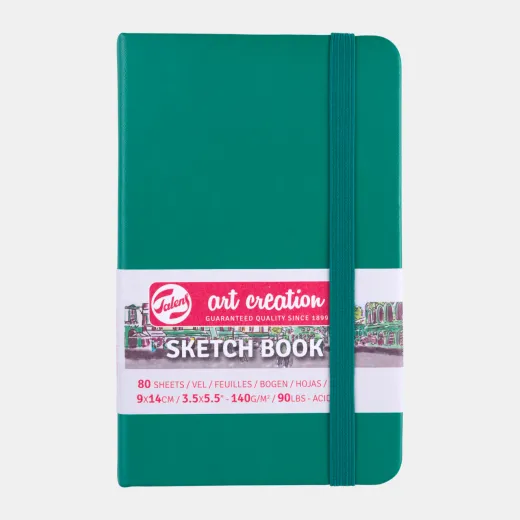 Talens Art Creation Sketch Book 9x14cm forest green